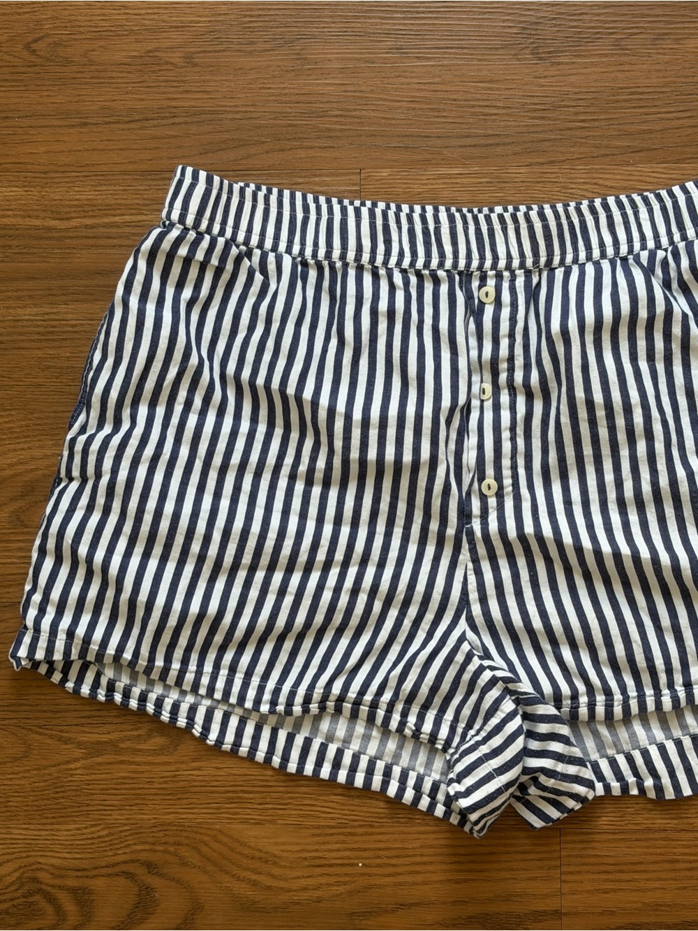ANTHRO navy stripe boxer short